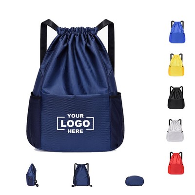 Sports Basketball Drawstring Bag