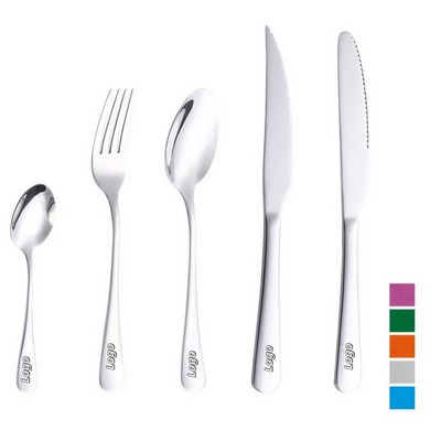 Five Piece Stainless Steel Flatware Dining Set