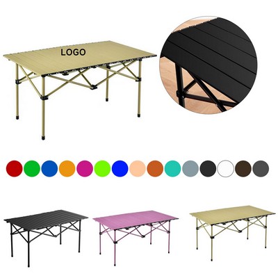 Wooden Foldable Camping Table With Carry Bag