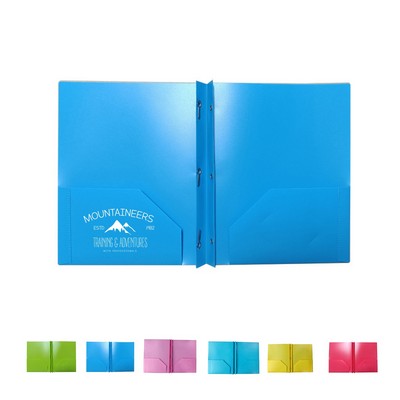 Three Hole Punch Prong Fasteners File Folder