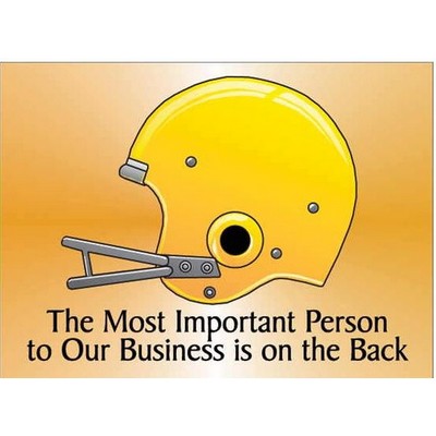 Football Helmet Rectangle Photo Hand Mirror (2½"x3½")