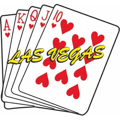 Hearts Royal Flush Magnet w/ Full Magnet Back (6 Square Inch)