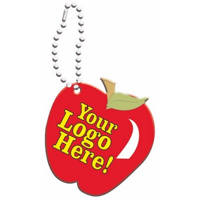 Apple Promotional Line Key Chain w/ Black Back (8 Square Inch)