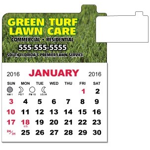 1-Month Adhesive Mini Calendar Pad w/Top Tab