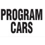 16 Oz. Reinforced Vinyl 2 Sided Message Stack Flag - Program Cars (3'x8')