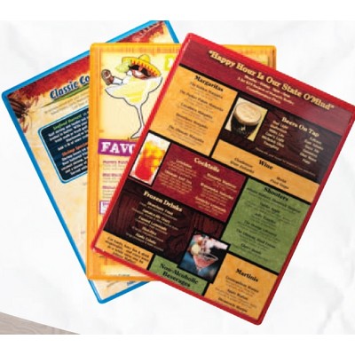Hamilton Heat Sealed Single Panel 2 View Menu Board (8 1/2"x11" Insert)