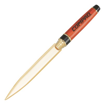 Wood Collection Letter Opener w/ Black Center Band