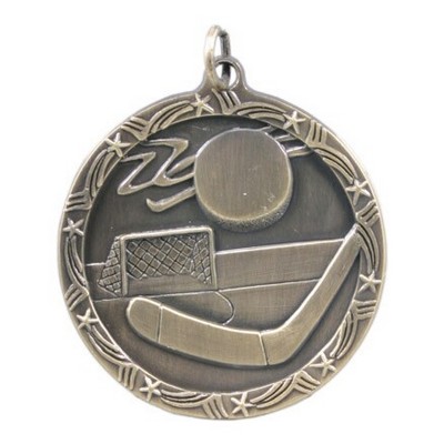 Medals, "Hockey" - 1 3/4" Shooting Star