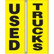 16 Oz. Nylon Pole Banner Set - Used Trucks (3'x8')