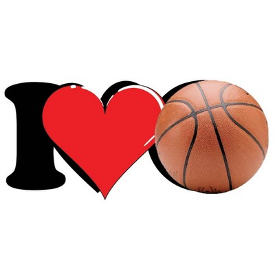 I Love Basketball Maxi Magnet (2 Square Inch)