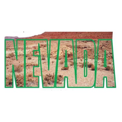 Nevada Desert Scene Maxi Magnet (3 Square Inch)