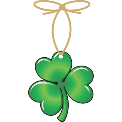 Shamrock Promotional Ornament w/ Black Back (2 Square Inch)