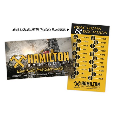 UV-Coated (1S) Plastic Business Card - 3.5x2 (2-Sided) - 10 pt.