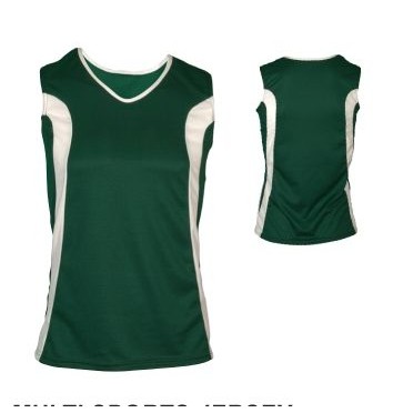Adult Dazzle Cloth Multi Sport Jersey Shirt w/ Contrasting Front & Back Panel