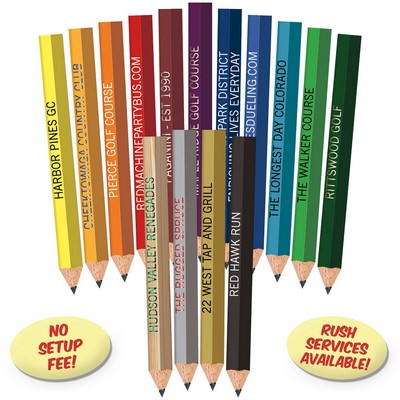 Neon Pink Hexagon Golf Pencils