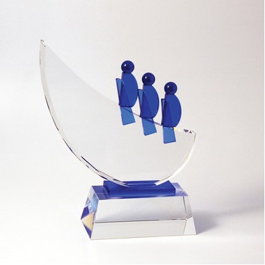 Team Work Blue Crystal Awards