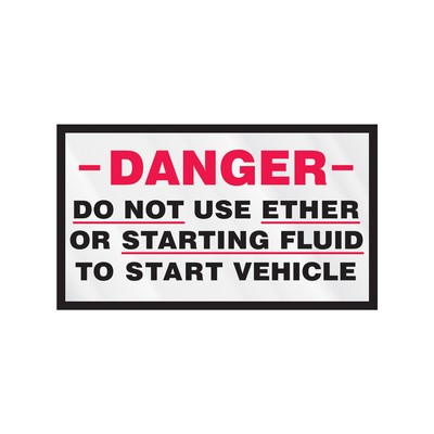 Rectangle Sticker | Square Corner | 2 3/4" x 4 3/4" | Clear Static | Static Back | Screen