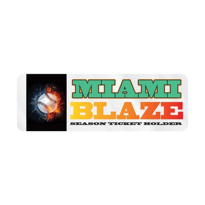 Rectangle Sticker | Round Corners | 1" x 3" | Clear Static | Static Face | Digital
