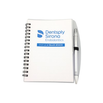 Clear Cover Spiral Notebook With Lanyard And Pen