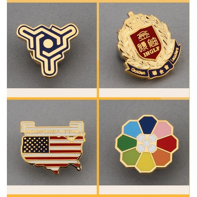 Custom 1/2" Cloisonné Enamel Lapel Pins