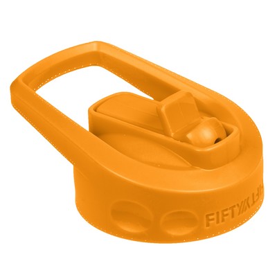 Orange Wide Mouth Straw Lid