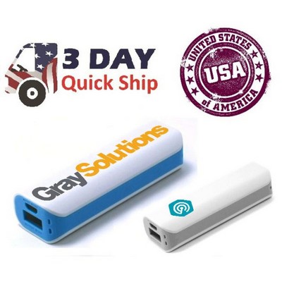 USA Decorated 2200mAh White & Pastel Power Bank