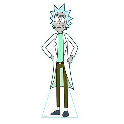 Rick and Morty Rick Cardboard Cutout Stand Up| Standee Picture Poster Photo Print Approx 5' Tall