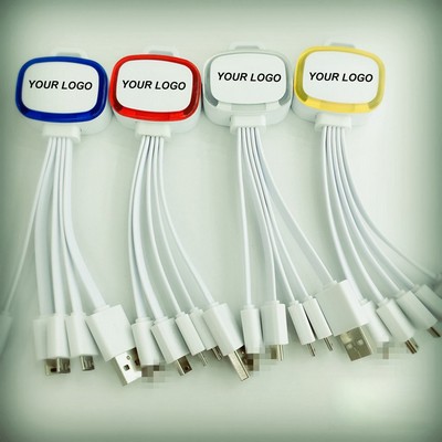 4-in-1 Mobile Phone Flashing USB Charging Cable