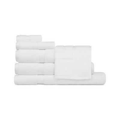 Imperiale Dobby White Bath Towel (27"x50")