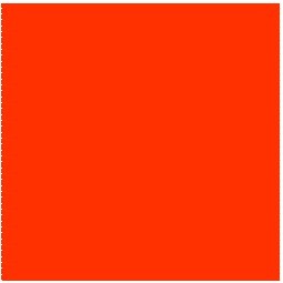 Fluorescent Red Square Labels - 4" x 4"