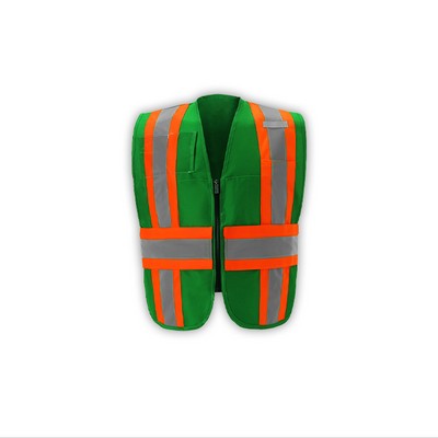 Enhanced Visibility Contrast Incident Command Vest, Green