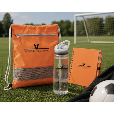 Outdoor Sport Kit with Drawstring Bag,Water Bottle & Journal