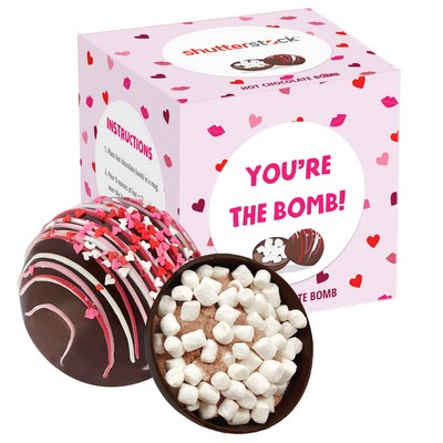 Valentine's Day Mega Hot Chocolate Bomb Gift Box - Dark Chocolate
