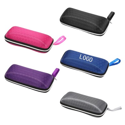 EVA Square Football Grid Glasses Zipper Case