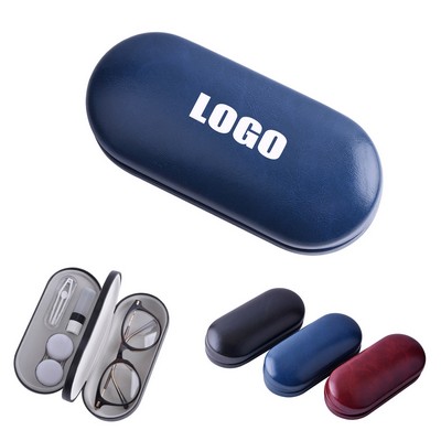 2-In-1 Portable Contact Lens Case And Glasses Case