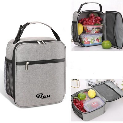 Double-Zipper Handheld Insulated Bag