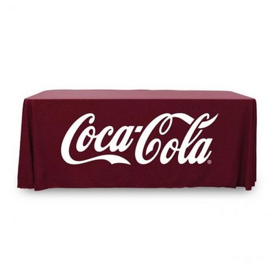 5' Custom Printed Table Throw - Single Color Print