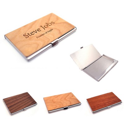 Luxury Wood Business Card Holder