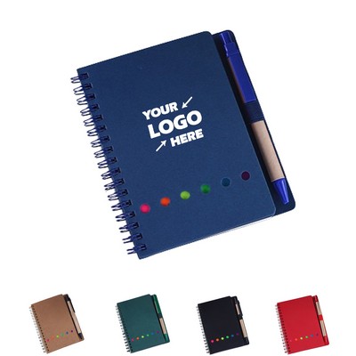 Notebook With Stickers And Pen