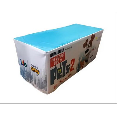 Economic Budget Table Cover Fitted 4' 160g Zipper Back