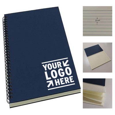 10.5 x 7.3" 140-Page Spiral Lined Journal Notebook