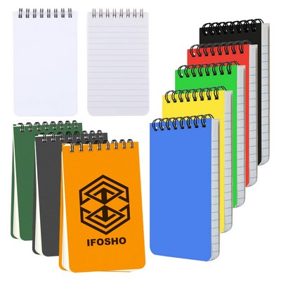 A7 Mini Pocket Top Bound Spiral Notebook 3x5" Small Notepad With Lined Pages