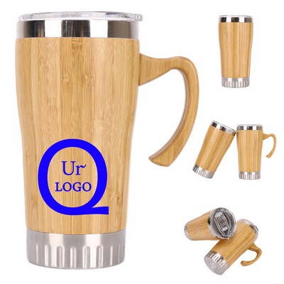 20 Oz Bamboo Insulation Cup Tumbler