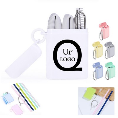 Silicone Straw Set