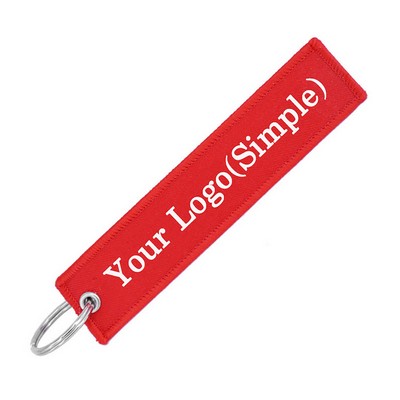 Double-sided Embroidered Keychain