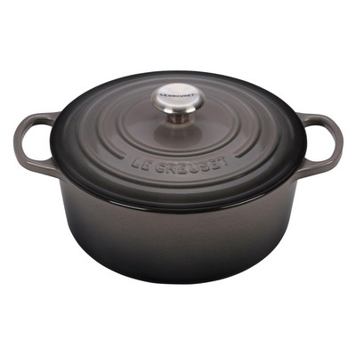 Le Creuset 5.5Qt Signature Cast Iron Round Dutch Oven Oyster
