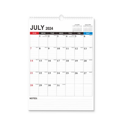 18 Months 17"*12" Simple Wall Calendar From Jan 2025 To June 2026