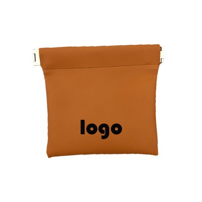 Leather Self-closing Storage Bag