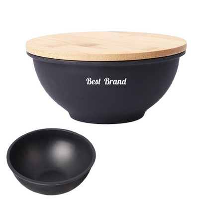 Bamboo Lid Eco-friendly Ceramic Bowl