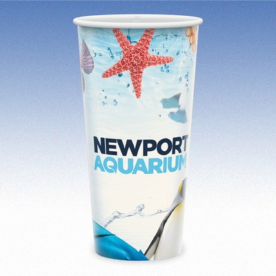 21 oz-Plastic-Free, Compostable, Recyclable Paper Cups
